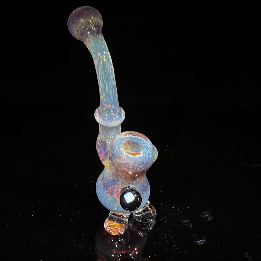 Sunset Opal Sherlock Bubbler Glass Pipe Beezy Glass