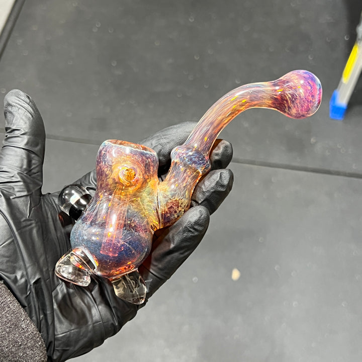 Sunset Opal Sherlock Bubbler Glass Pipe Beezy Glass