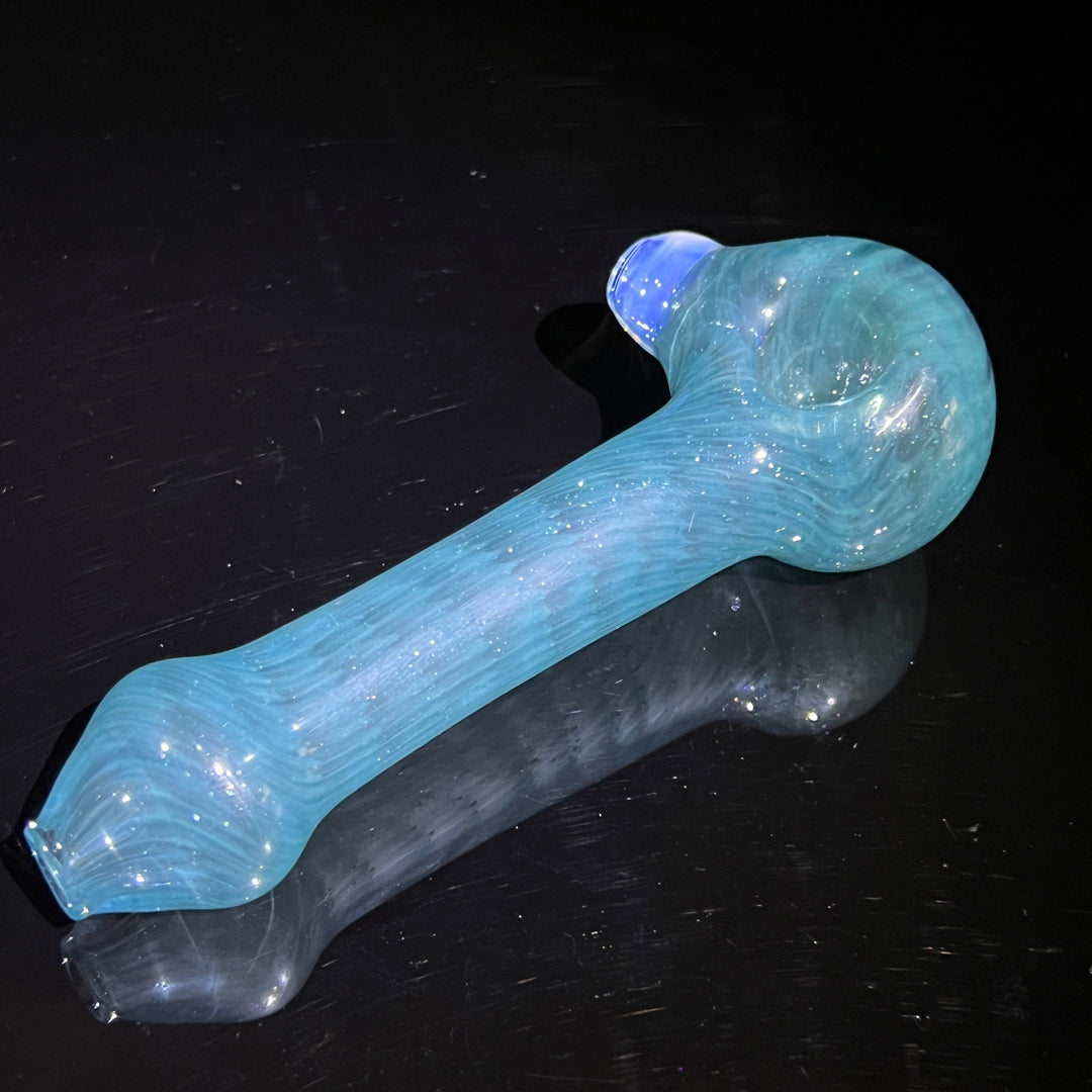 Blue Beach Glass Spoon Glass Pipe Cose Glass   