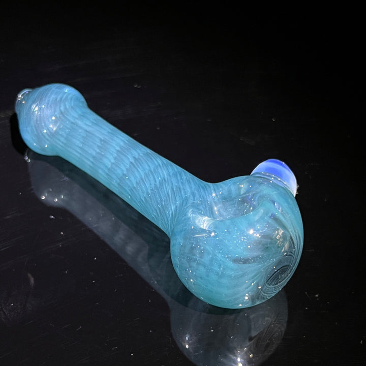 Blue Beach Glass Spoon Glass Pipe Cose Glass   