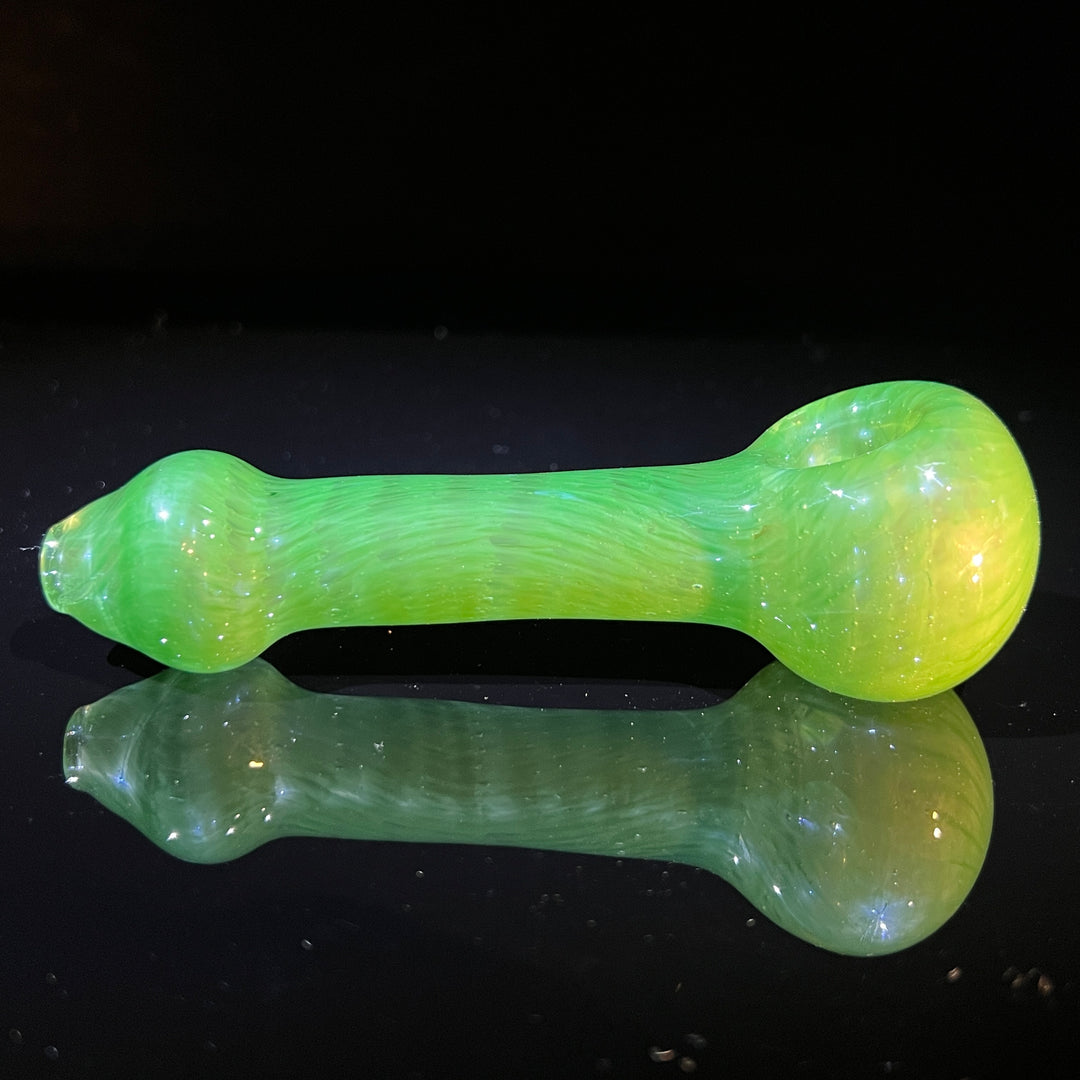 Green Leaf Spoon Glass Pipe Cose Glass   