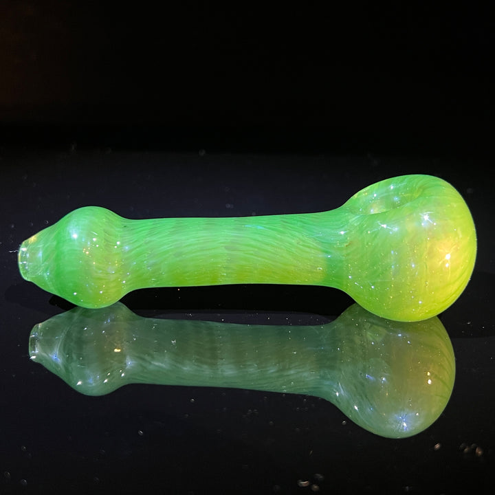 Green Leaf Spoon Glass Pipe Cose Glass   