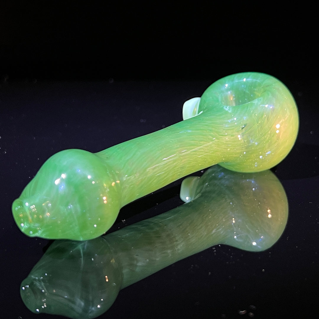 Green Leaf Spoon Glass Pipe Cose Glass   