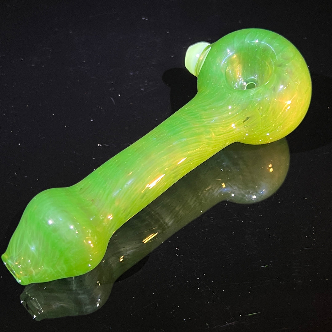 Green Leaf Spoon Glass Pipe Cose Glass   