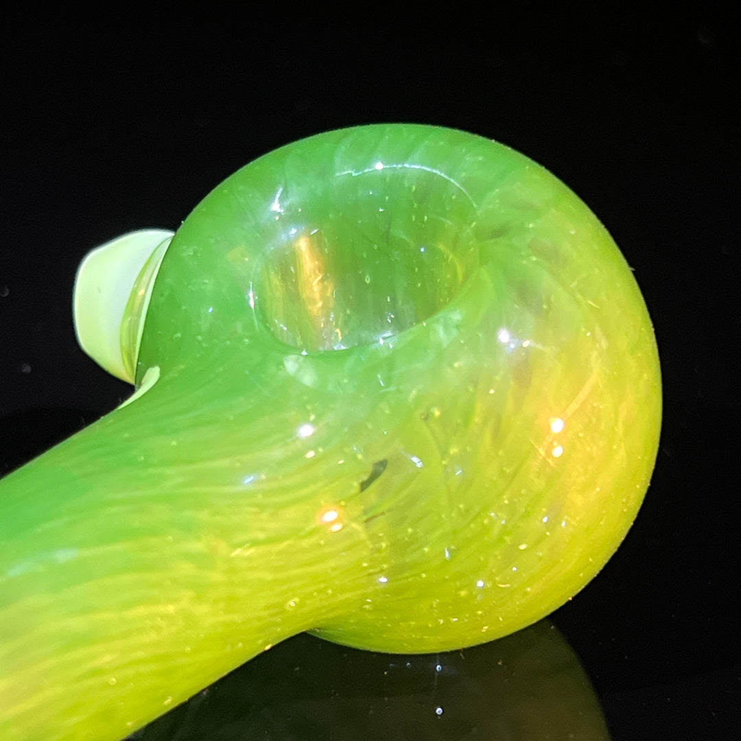 Green Leaf Spoon Glass Pipe Cose Glass   