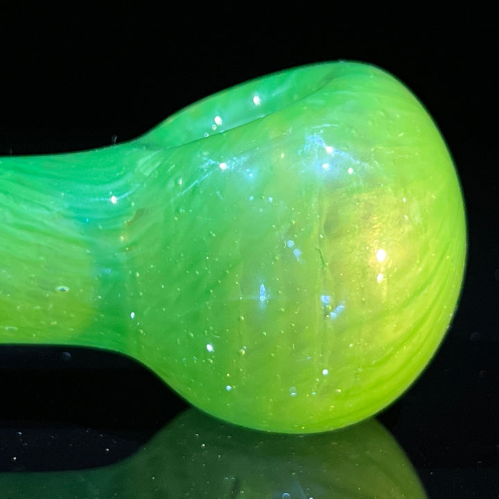 Green Leaf Spoon Glass Pipe Cose Glass   