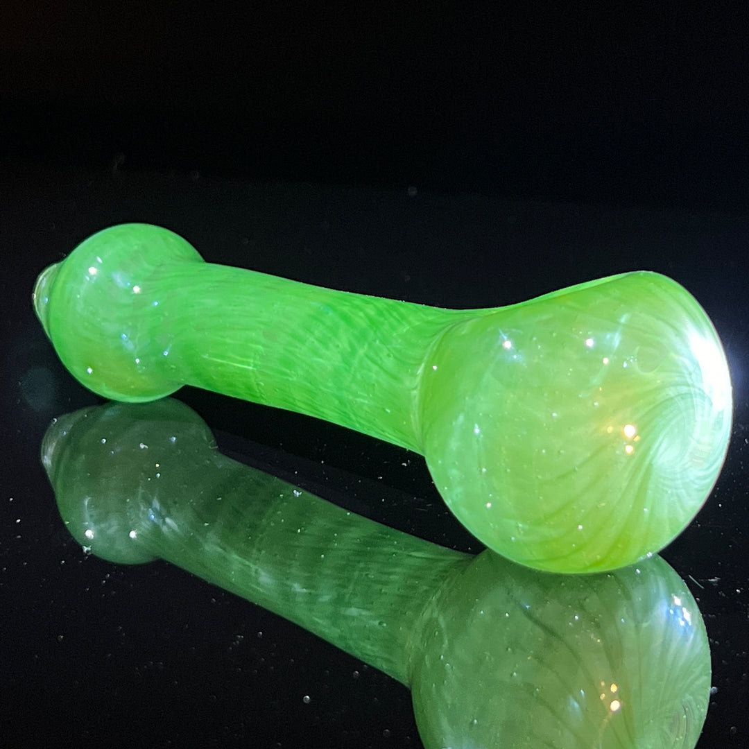 Green Leaf Spoon Glass Pipe Cose Glass   