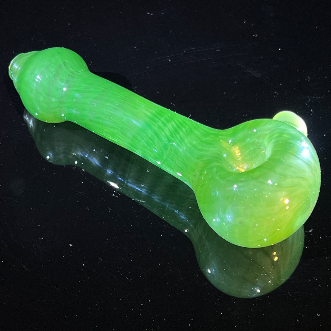 Green Leaf Spoon Glass Pipe Cose Glass   