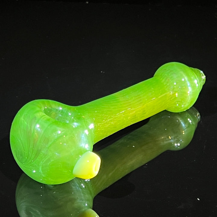 Green Leaf Spoon Glass Pipe Cose Glass   