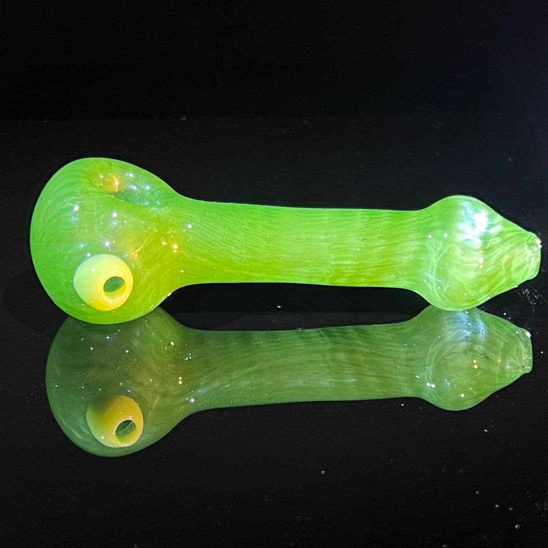 Green Leaf Spoon Glass Pipe Cose Glass   