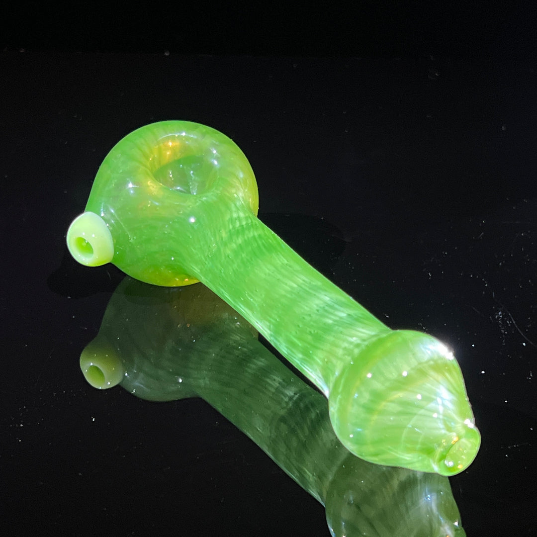 Green Leaf Spoon Glass Pipe Cose Glass   