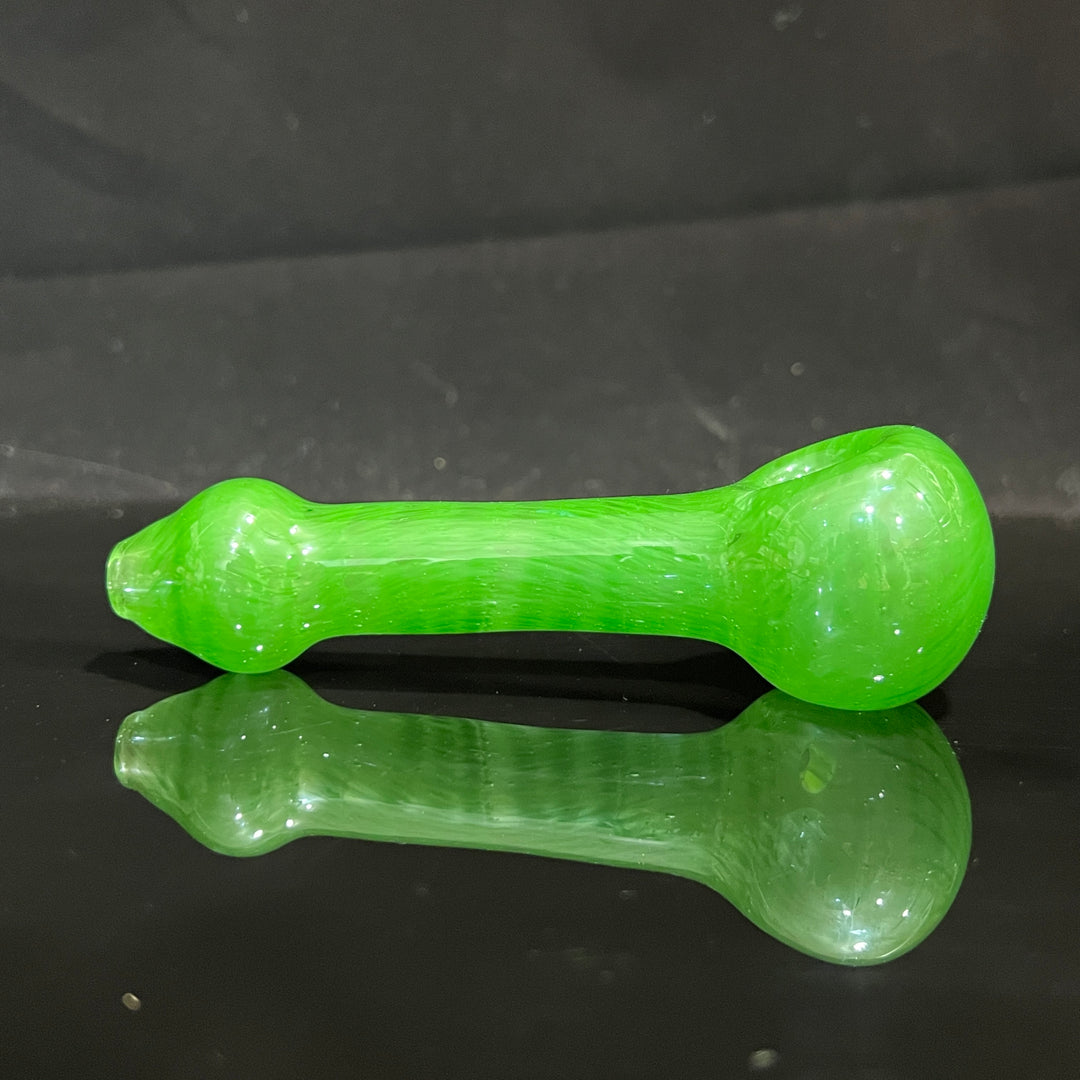 Green Leaf Spoon Glass Pipe Cose Glass   