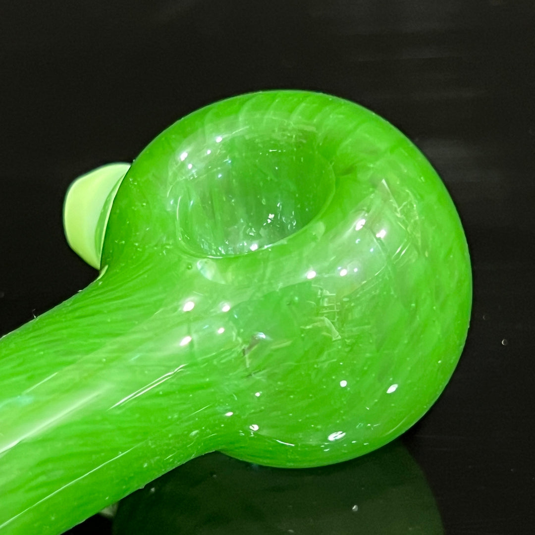 Green Leaf Spoon Glass Pipe Cose Glass   