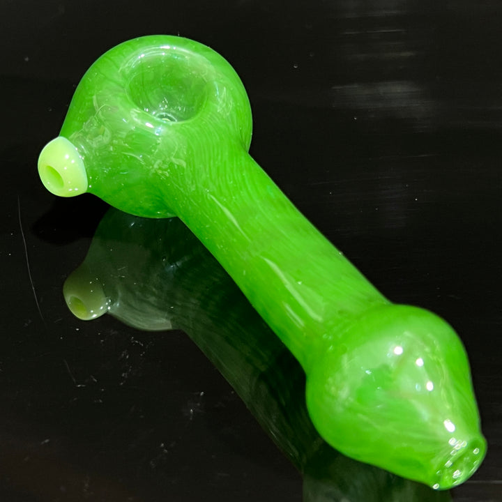 Green Leaf Spoon Glass Pipe Cose Glass   