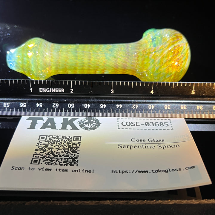 Serpentine Spoon Glass Pipe Cose Glass   