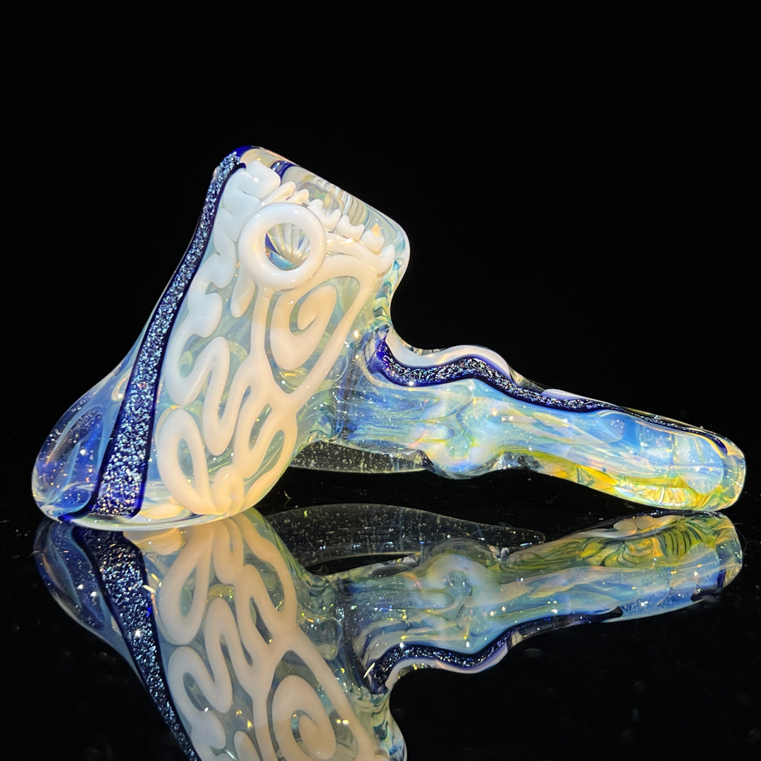 Horned Dichro Hammer + Sky Blue Marble Hammer Combo Glass Pipe Jeff Cooper   
