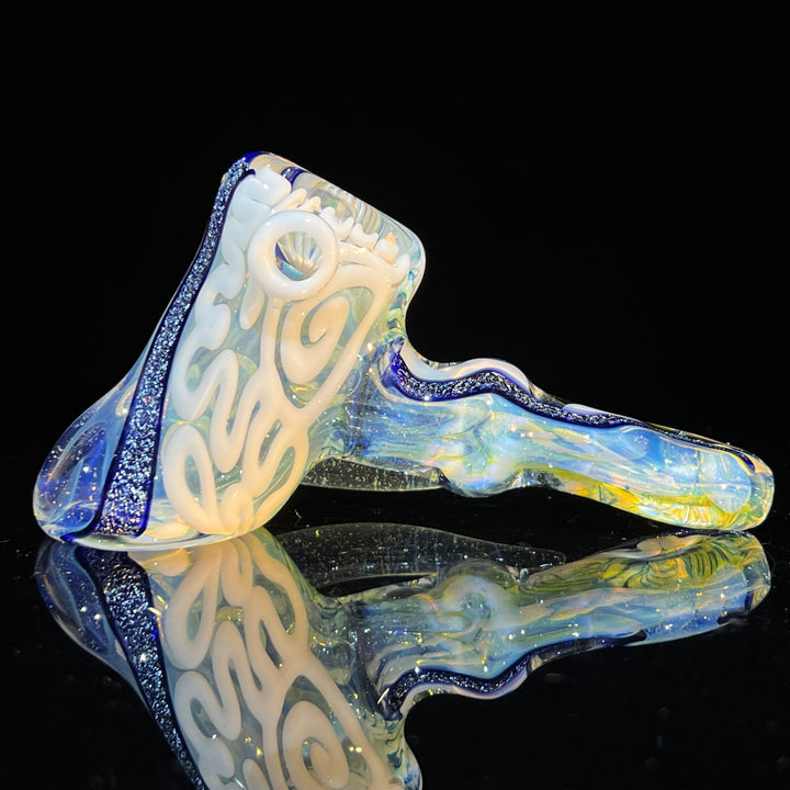 Horned Dichro Hammer + Sky Blue Marble Hammer Combo Glass Pipe Jeff Cooper   