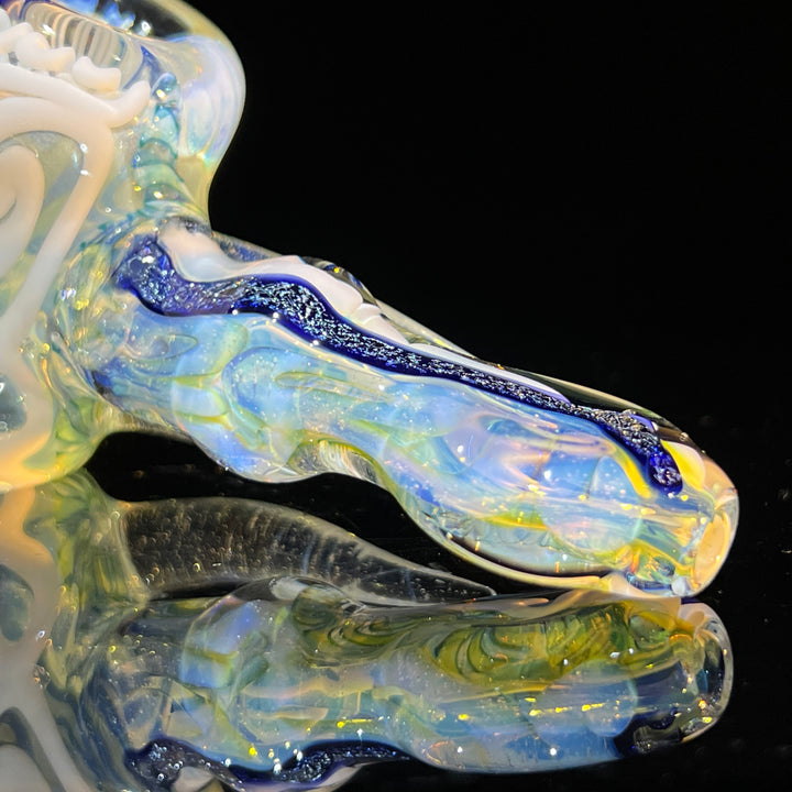 Horned Dichro Hammer + Sky Blue Marble Hammer Combo Glass Pipe Jeff Cooper   