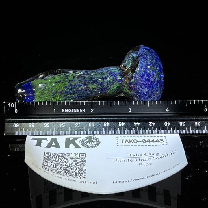Purple Haze Sparkle Pipe Glass Pipe Tako Glass   