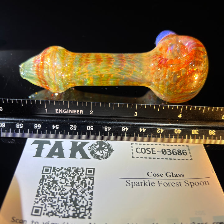Sparkle Forest Spoon Glass Pipe Cose Glass   