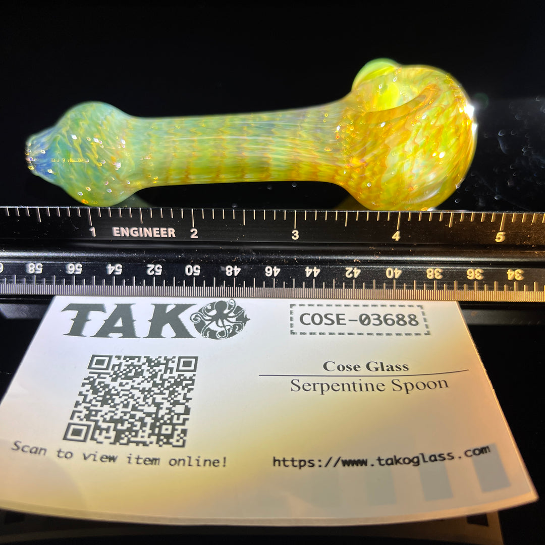 Serpentine Spoon Glass Pipe Cose Glass   