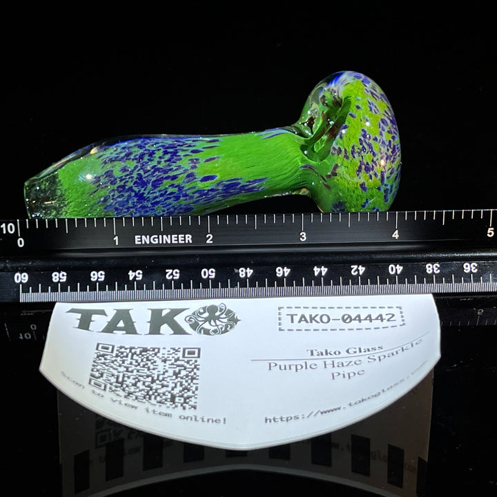 Purple Haze Sparkle Pipe Glass Pipe Tako Glass   