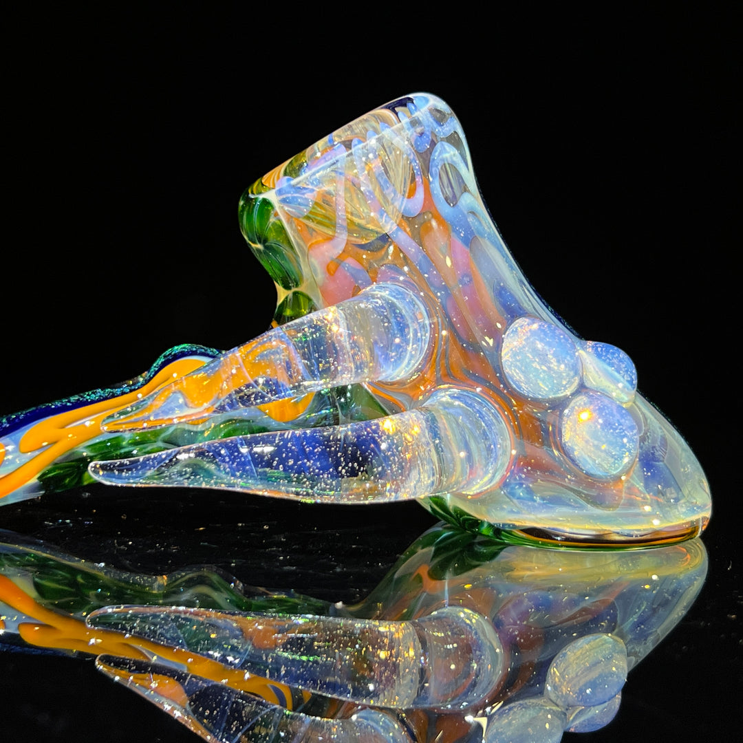 Horned Dichro Hammer Glass Pipe Jeff Cooper   