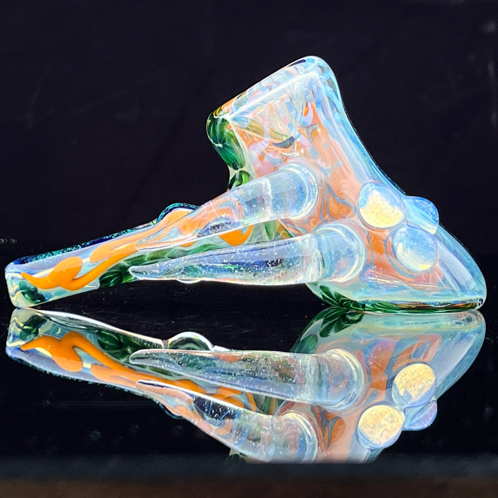 Horned Dichro Hammer Glass Pipe Jeff Cooper   