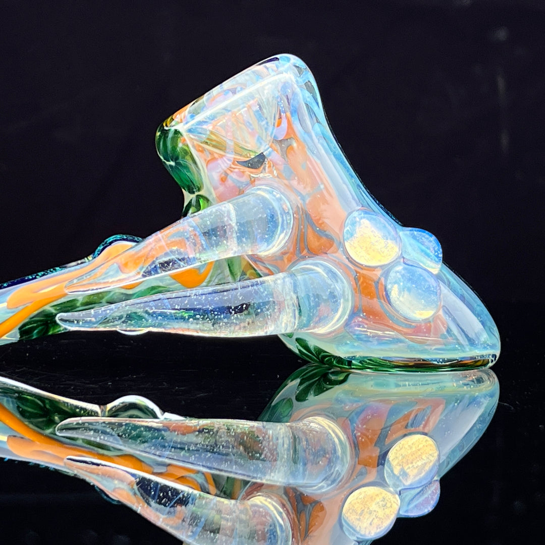 Horned Dichro Hammer Glass Pipe Jeff Cooper   