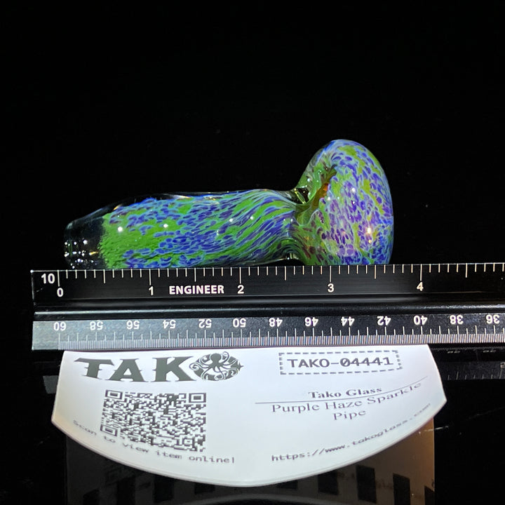 Purple Haze Sparkle Pipe Glass Pipe Tako Glass   