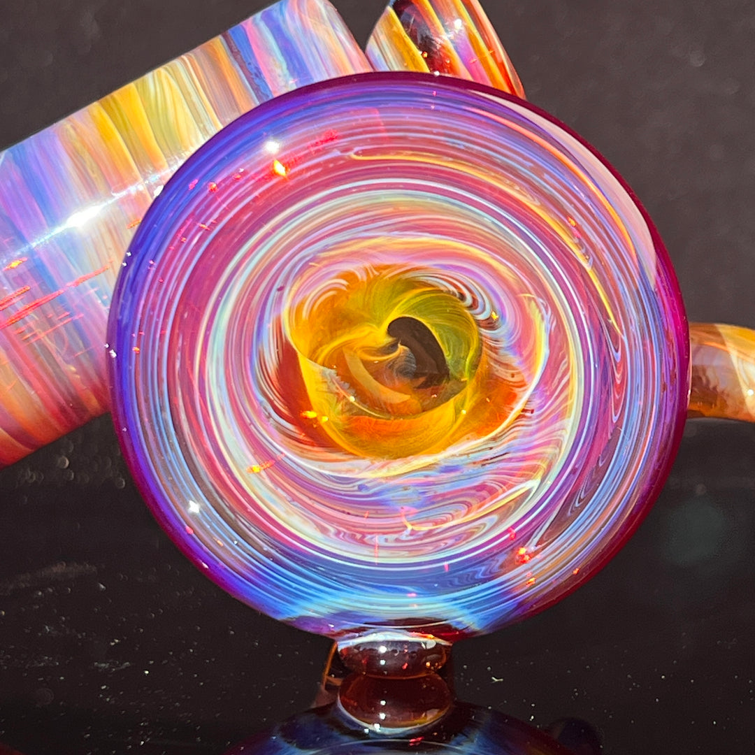 Purple Bubbler 10 MM Glass Pipe Slob Glass   