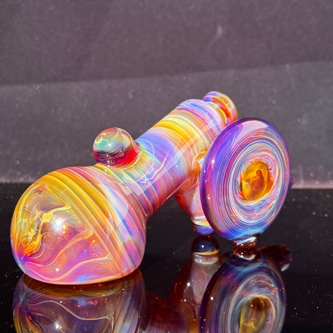 Purple Bubbler 10 MM Glass Pipe Slob Glass   