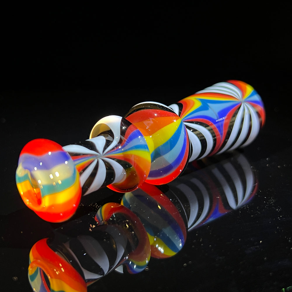 Heady Beachball Chillum 2 Glass Pipe TG   