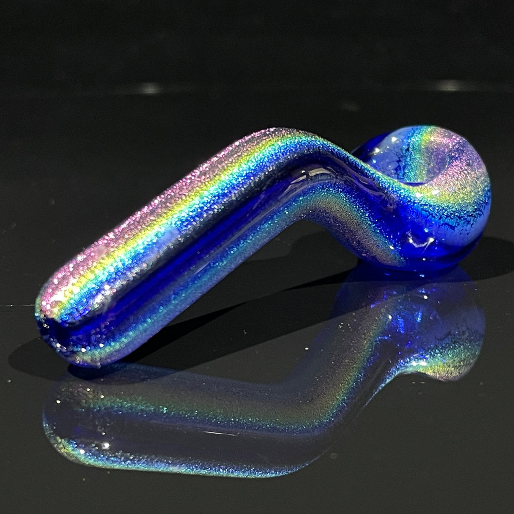 Lapis Lazuli Dichro Pocket Sherlock Glass Pipe Jellyfish Glass