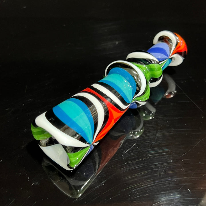 Heady Beachball Chillum 1 Glass Pipe TG   