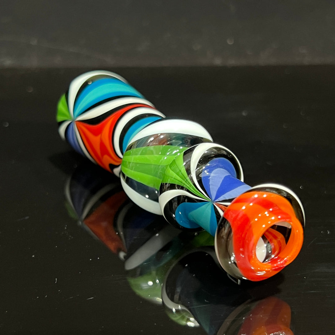 Heady Beachball Chillum 1 Glass Pipe TG   