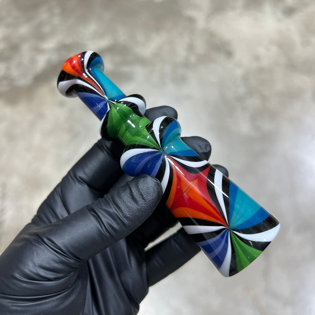 Heady Beachball Chillum 1 Glass Pipe TG   