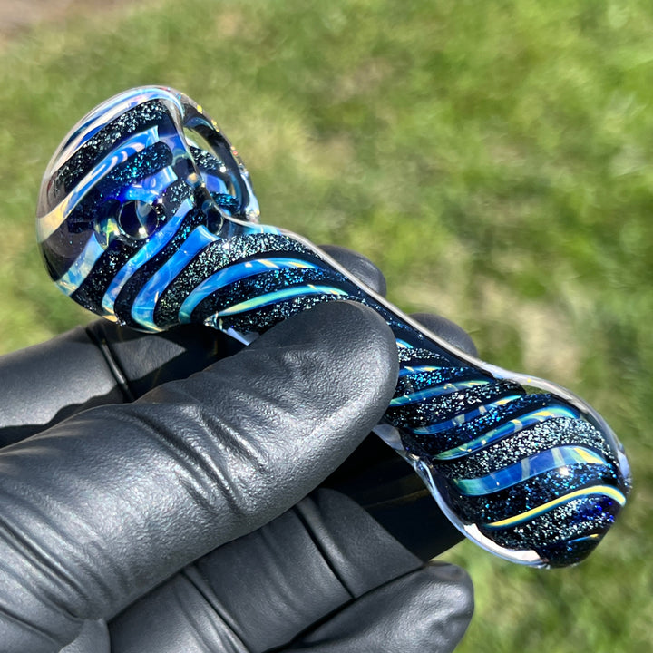 Dichro 4 Strip Glass Pipe 18 Glass Pipe Tiny Mike   