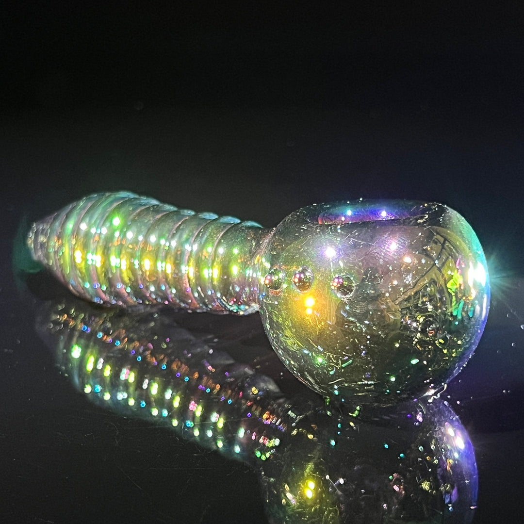 Irridescent Ripple Pipe Glass Pipe TG   