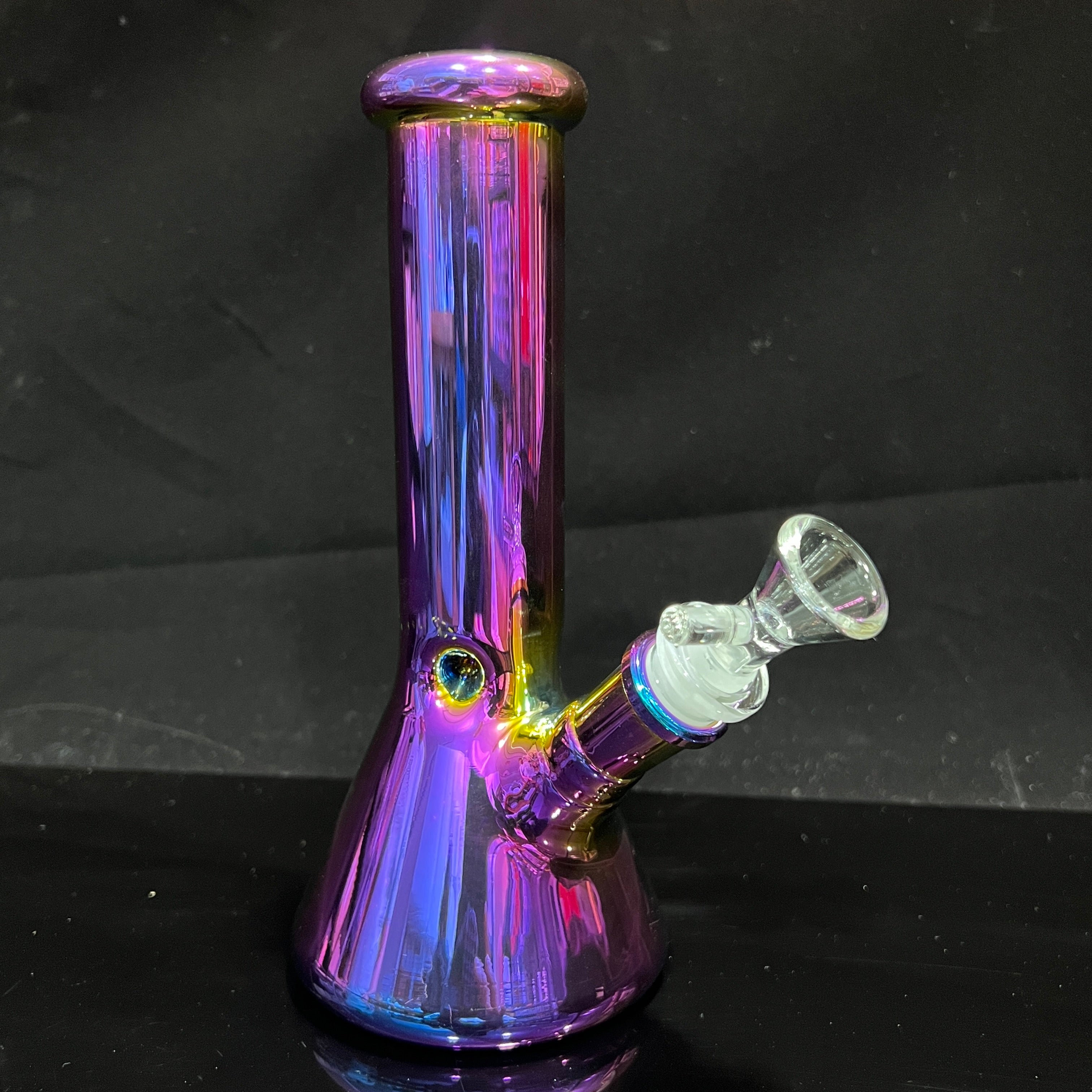 Lustrous Purple Iridescent Bong 8
