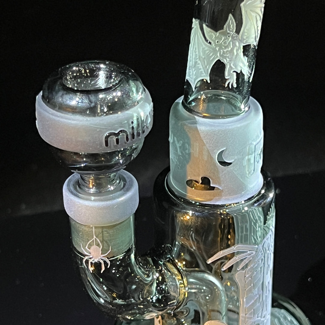 Temple of the Dragon 7" Dab Rig Glass Pipe Milkyway   