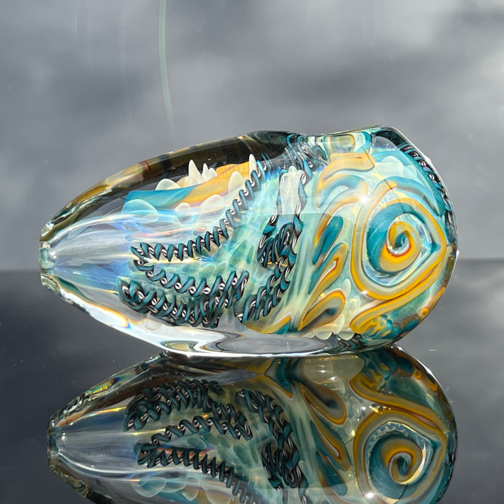 XL Inside Out Egg Spoon Glass Pipe Avant Garde   