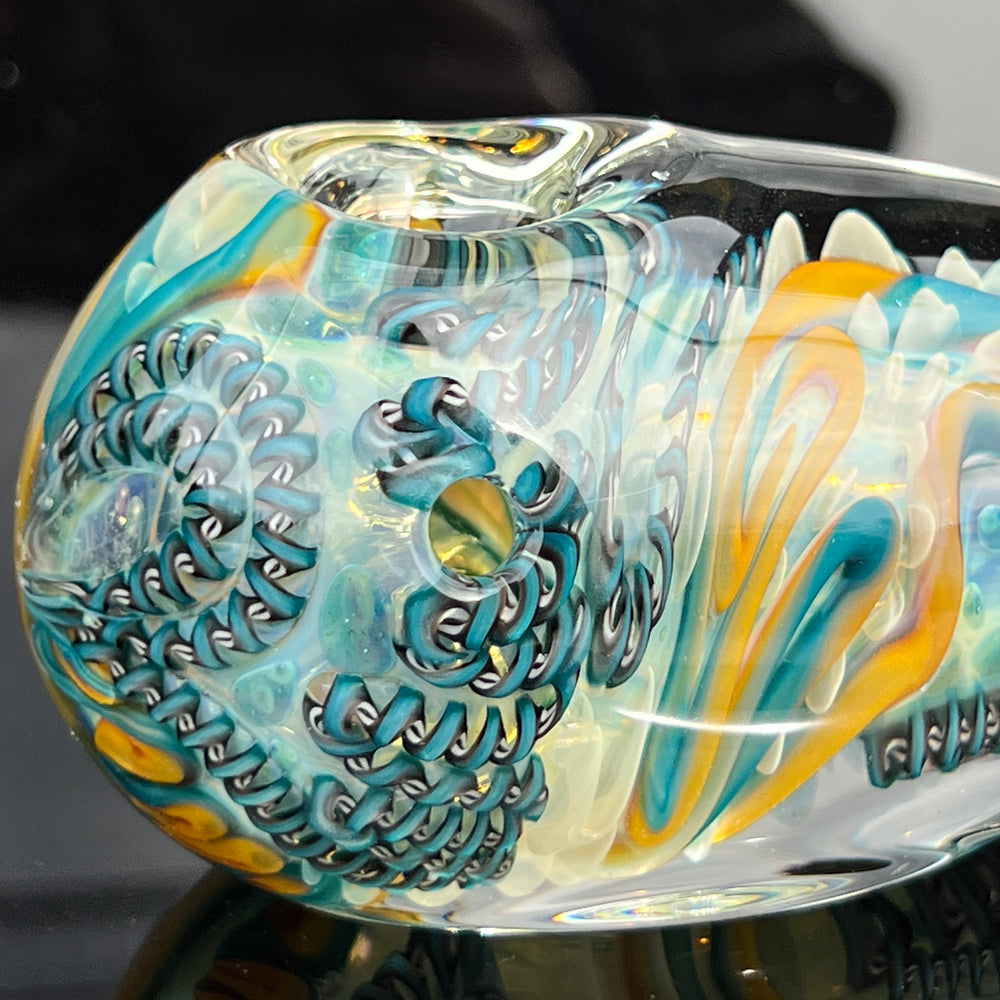 XL Inside Out Egg Spoon Glass Pipe Avant Garde   