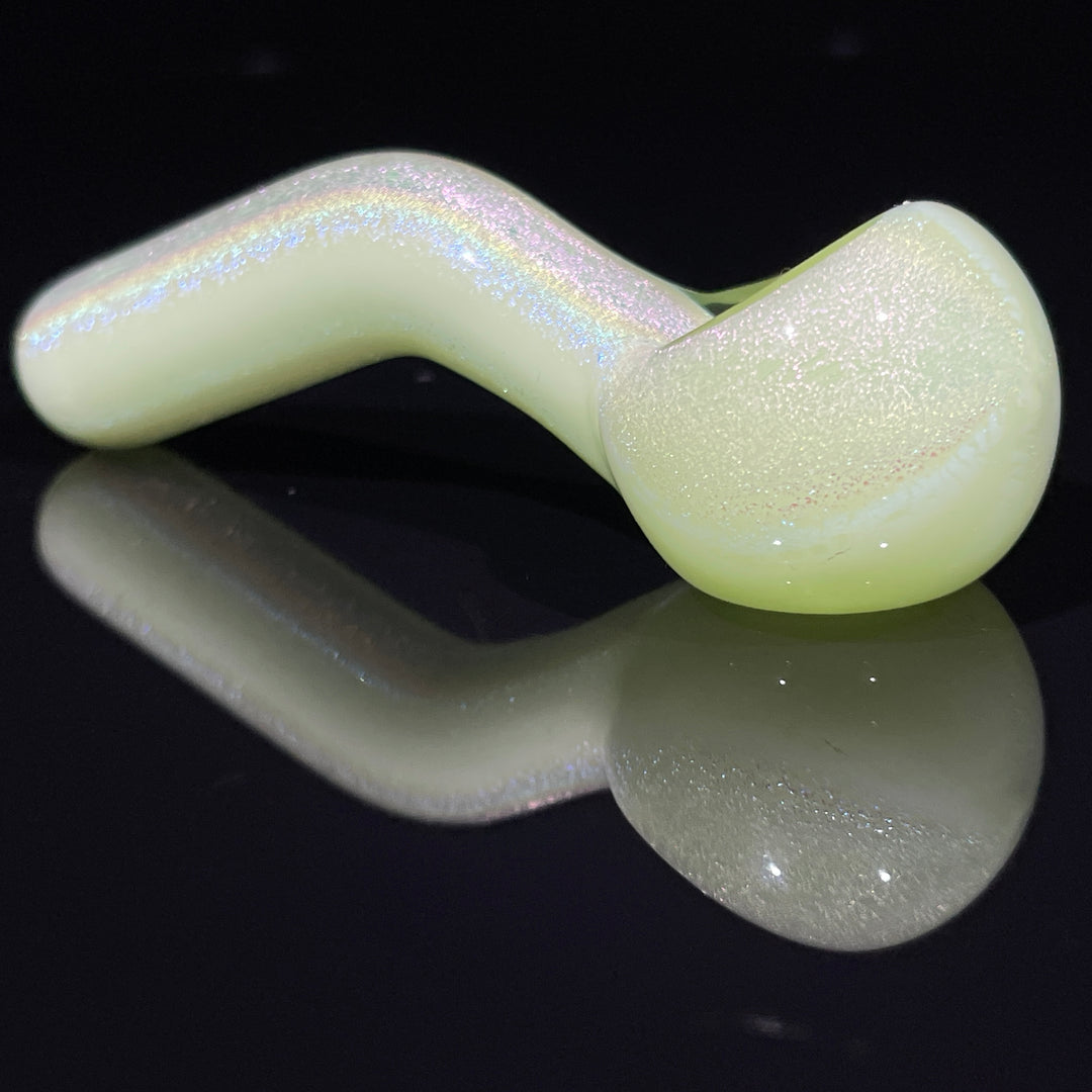 Key Lime Dichro Pocket Sherlock Glass Pipe Jellyfish Glass