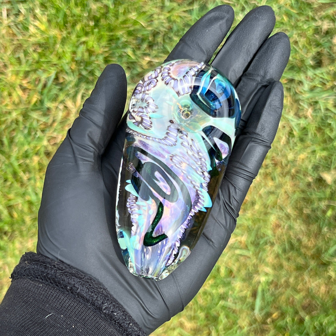 XL Inside Out Egg Spoon Glass Pipe Avant Garde   