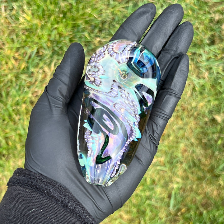 XL Inside Out Egg Spoon Glass Pipe Avant Garde   