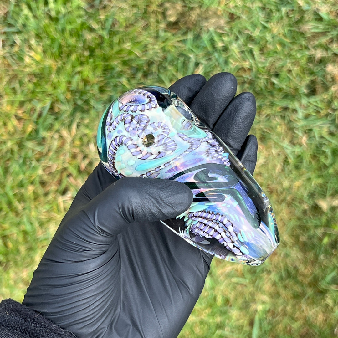 XL Inside Out Egg Spoon Glass Pipe Avant Garde   