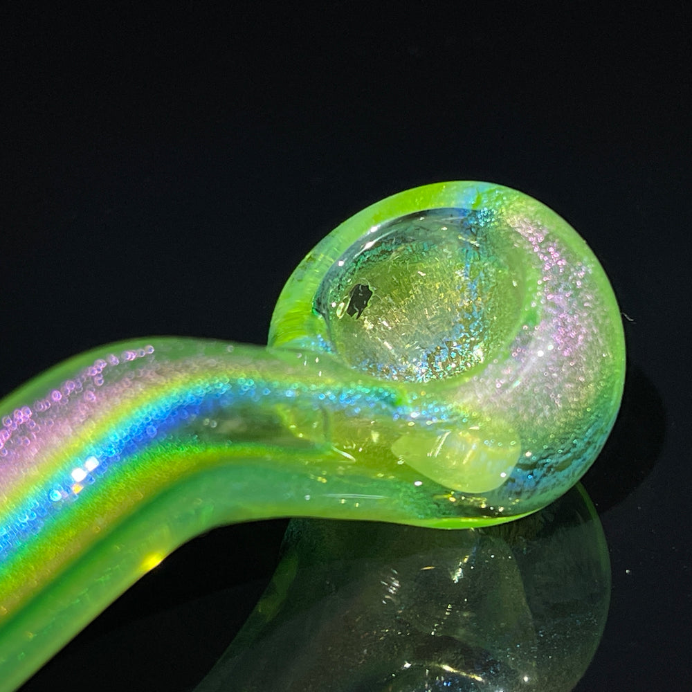 Watermelon Dichro Pocket Sherlock Glass Pipe Jellyfish Glass