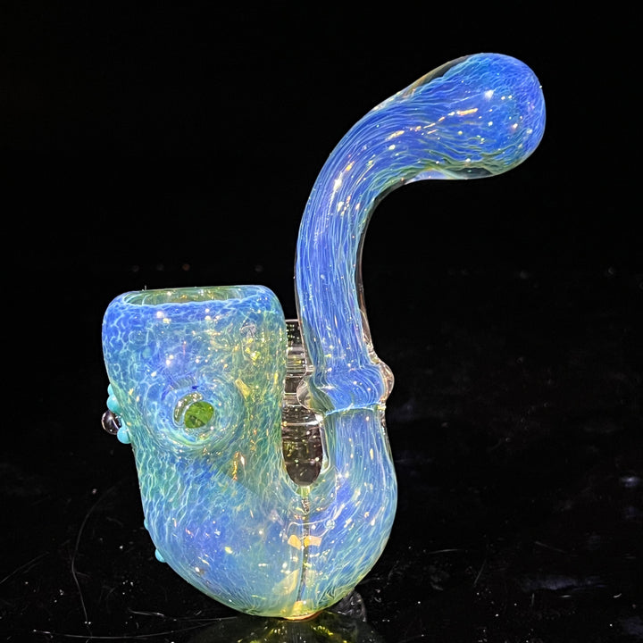 Color Changing Green Frog Sherlock Glass Pipe Beezy Glass   