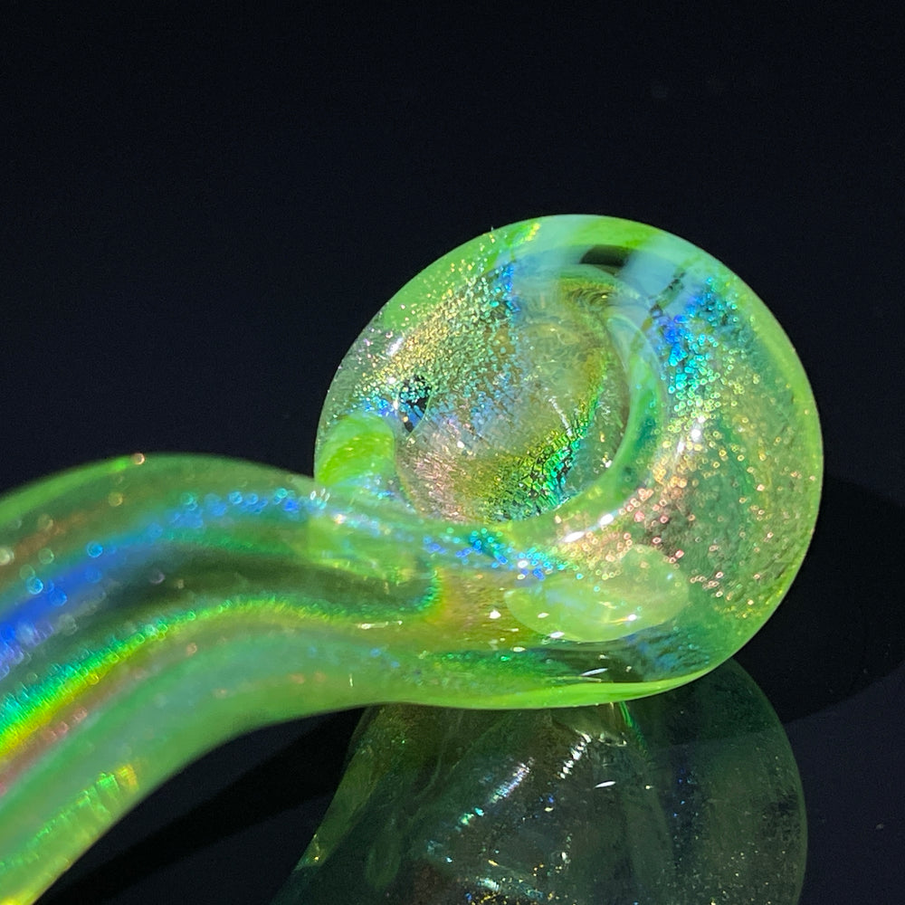 Watermelon Dichro Pocket Sherlock Glass Pipe Jellyfish Glass